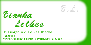 bianka lelkes business card